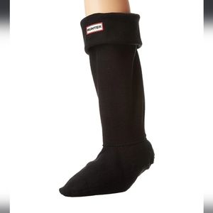 Hunter Tall Boot Socks Fleece Black L